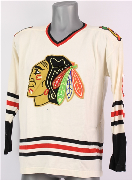 1970s Ted Bulley Chicago Blackhawks Retail Jersey