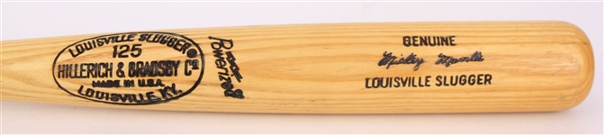 1973-75 Mickey Mantle New York Yankees H&B Louisville Slugger Professional Model Post Career Bat (MEARS LOA)