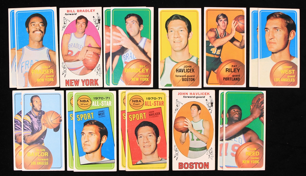 1969-70 Topps Basketball Trading Cards - Lot of 18