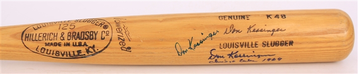 1977-79 Don Kessinger Cardinals/White Sox Signed "1969 Cubs" H&B Louisville Slugger Professional Model Game Used Bat (MEARS A8/JSA)