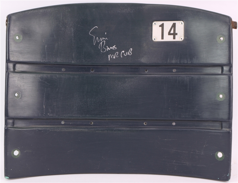 1998 Ernie Banks Fergie Jenkins Billy Williams Chicago Cubs Signed Wrigley Field Stadium Seat Backs - Lot of 3 (MEARS LOA/JSA)