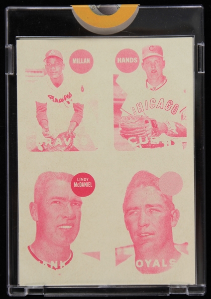 1969 Topps Vault Color Separation Proof Card