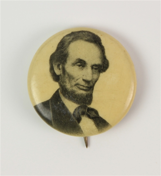 1896 Abraham Lincoln 16th President of the United States 0.75" Whitehead & Hoag Co. Pinback Button