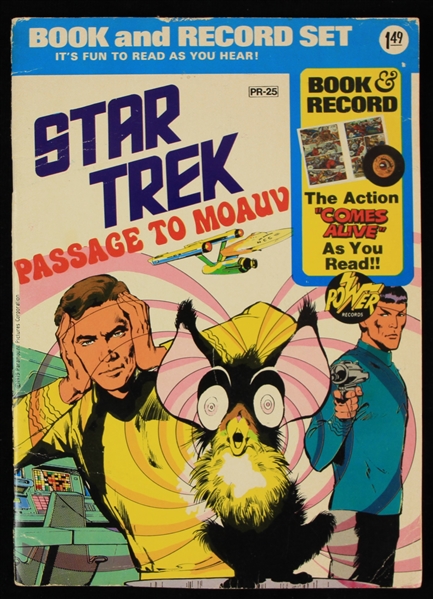 1975 Star Trek Passage To Moauv Comic Book & Record Set