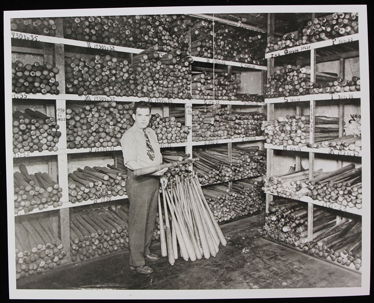 1940s H&B Louisville Slugger Bat Vault 8" x 10" Photo