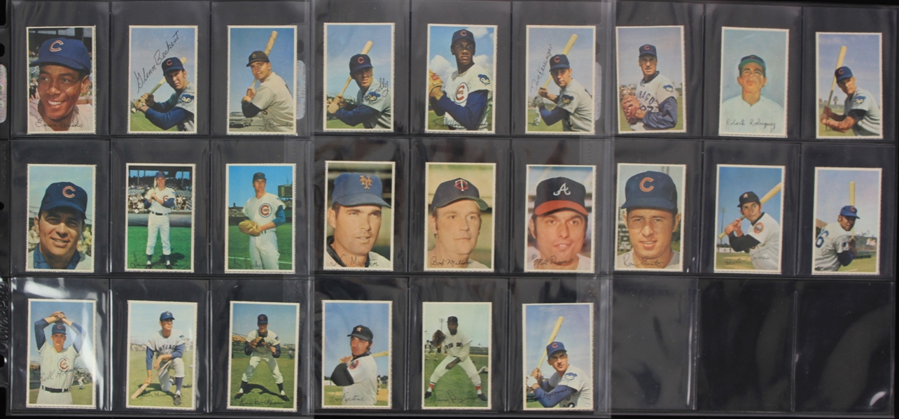 1970 Chicago Cubs Baseball Trading Cards - Lot of 24