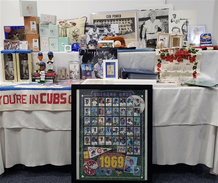 Massive Collection of Chicago Cubs Memorabilia lot