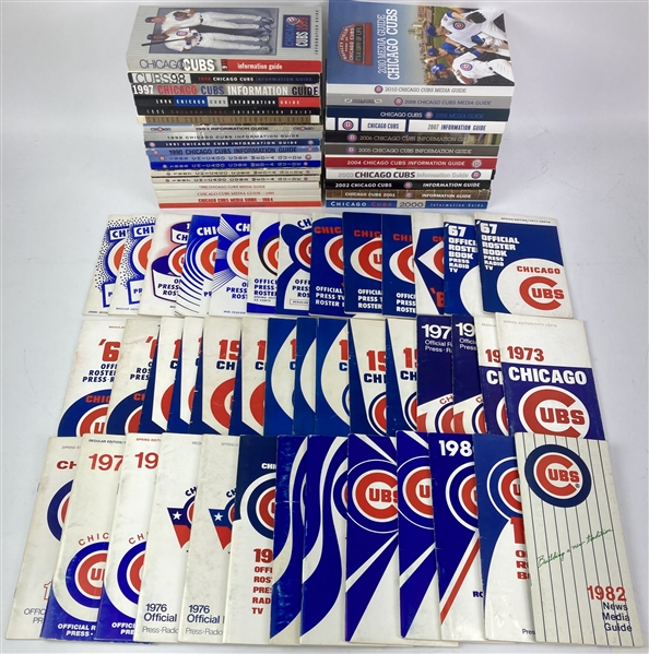 1950s-2010s Chicago Cubs Media Guide & Game Program Collection - Lot of 175+