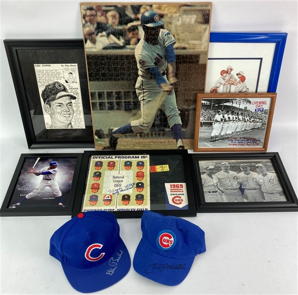 Chicago Cubs Signed Hats, Programs, Framed Photos & more 