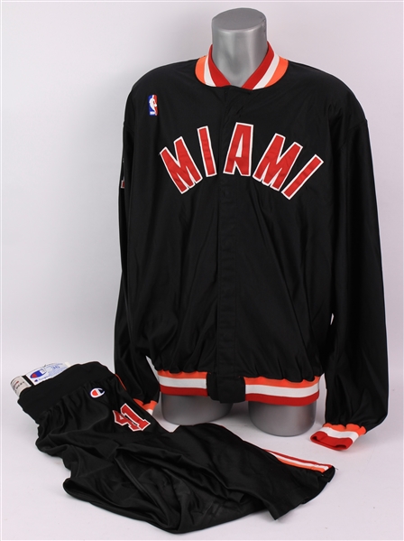 1993-95 Glen Rice Miami Heat Warm Up Suit w/ Jacket & Pants (MEARS LOA)
