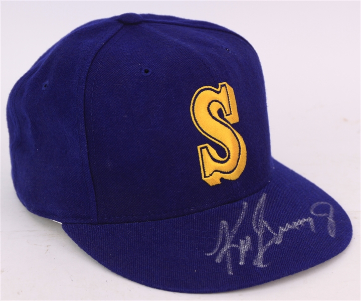 1992 Ken Griffey Jr. Seattle Mariners Signed Professional Model Cap (JSA)