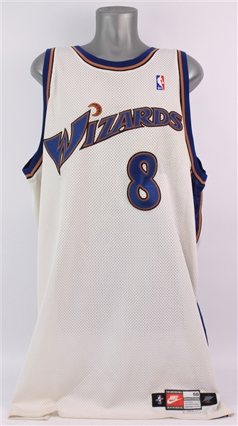 1999-2000 Isaac Austin Washington Wizards Game Worn Home Jersey (MEARS LOA)