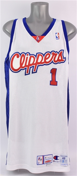 2000-01 Keyon Dooling Los Angeles Clippers Game Worn Home Jersey (MEARS LOA)