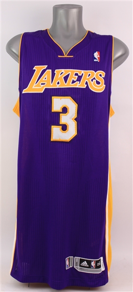 2011-12 Devin Ebanks Los Angeles Lakers Game Worn Road Jersey (MEARS LOA)