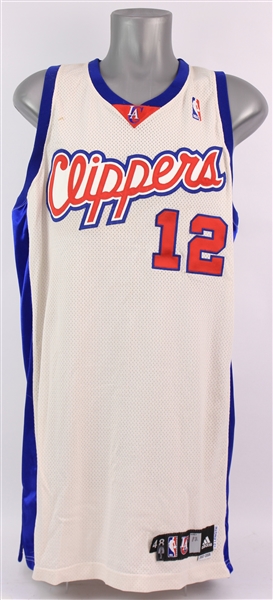 2007-08 Al Thornton Los Angeles Clippers Game Worn Home Jersey (MEARS LOA)