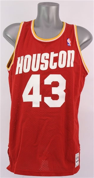 1986-88 Jim Petersen Houston Rockets Game Worn Road Jersey (MEARS LOA)
