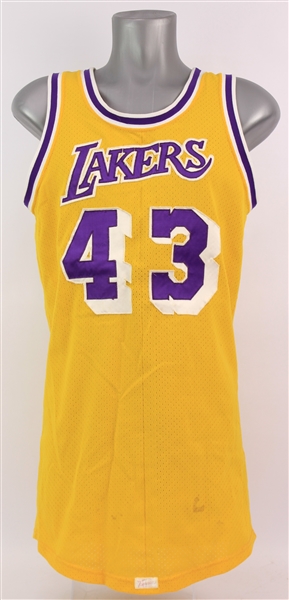 1984-85 Chuck Nevitt Los Angeles Lakers Game Worn Home Jersey (MEARS A10) 