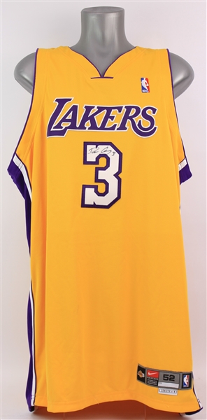 2003-04 Devean George Los Angeles Lakers Signed Game Worn Home Jersey (MEARS LOA/JSA)