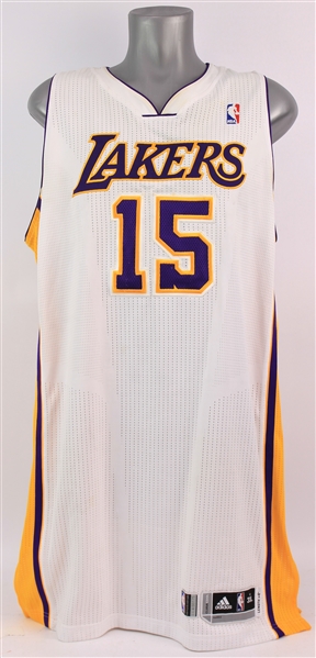 2010-11 Ron Artest Los Angeles Lakers Game Worn Alternate Jersey (MEARS A5)