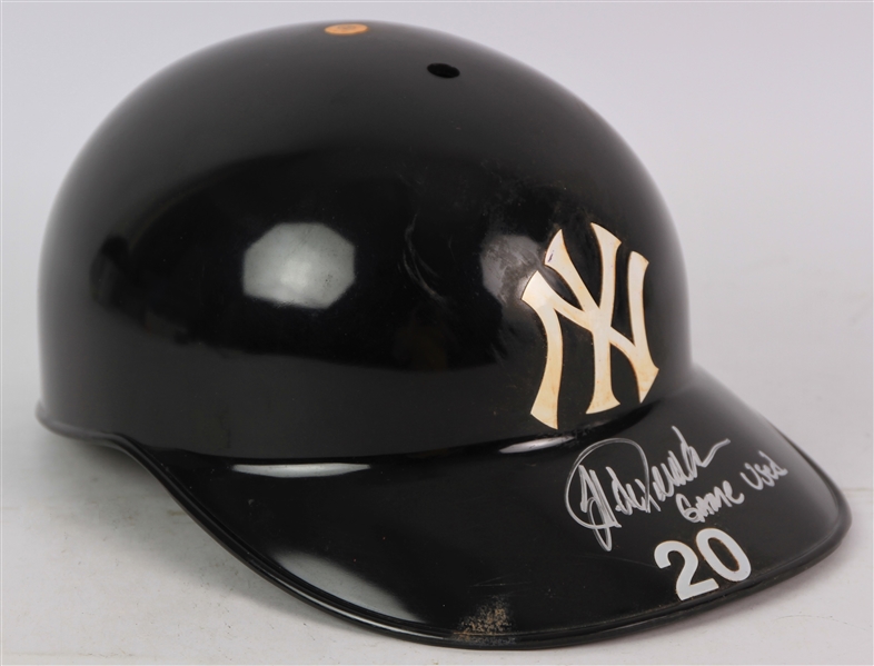 2006-09 Jorge Posada New York Yankees Signed Game Worn Catchers Helmet (MEARS LOA/*JSA*)