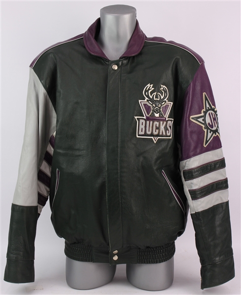 1990s Milwaukee Bucks Jeff Hamilton Limited Edition Leather Jacket (from the collection of Mike Dunleavy) 
