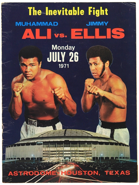 1971 Muhammad Ali Jimmy Ellis World Heavyweight Title Fight Program