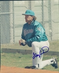 1993-96 Gary Carter Florida Marlins Signed 8" x 10" Photo (JSA)