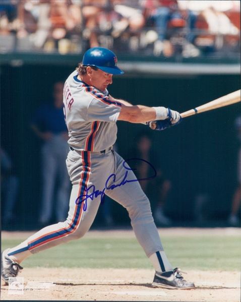 2001 Gary Carter New York Mets Signed 8" x 10" Photo (JSA)