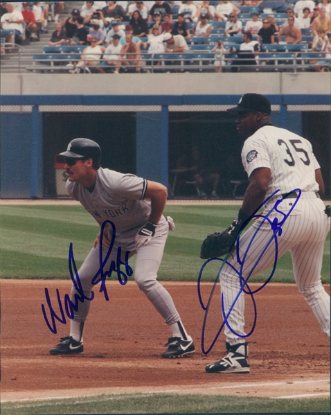 1993-97 Frank Thomas Wade Boggs White Sox / Yankees Signed 8" x 10" Photo (JSA)