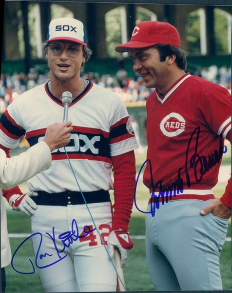 1983 Johnny Bench Ron Kittle Reds / White Sox Signed 8" x 10" Photo (JSA)