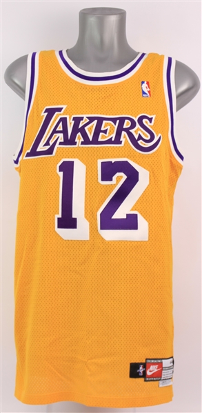 1998-99 Derek Harper Los Angeles Lakers Home Jersey (MEARS LOA)