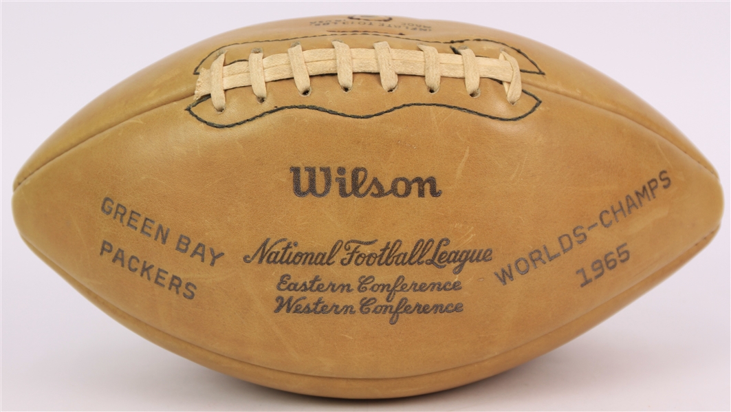1965 Green Bay Packers Worlds Champs Wilson Football
