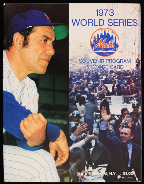 1973 New York Mets Oakland Athletics Shea Stadium World Series Program