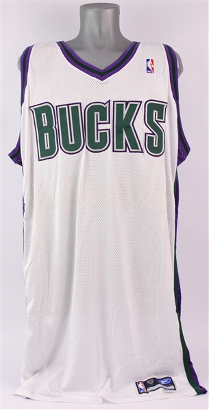 2004-05 Milwaukee Bucks Blank Home Jersey (MEARS LOA)