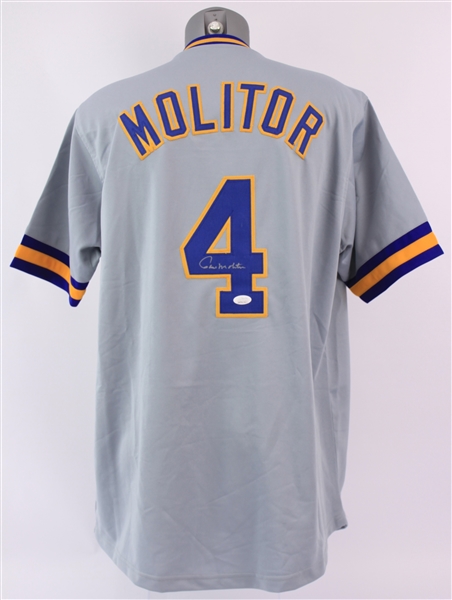 Lot Detail - 2019 Paul Molitor Milwaukee Brewers Signed Jersey (*JSA*)