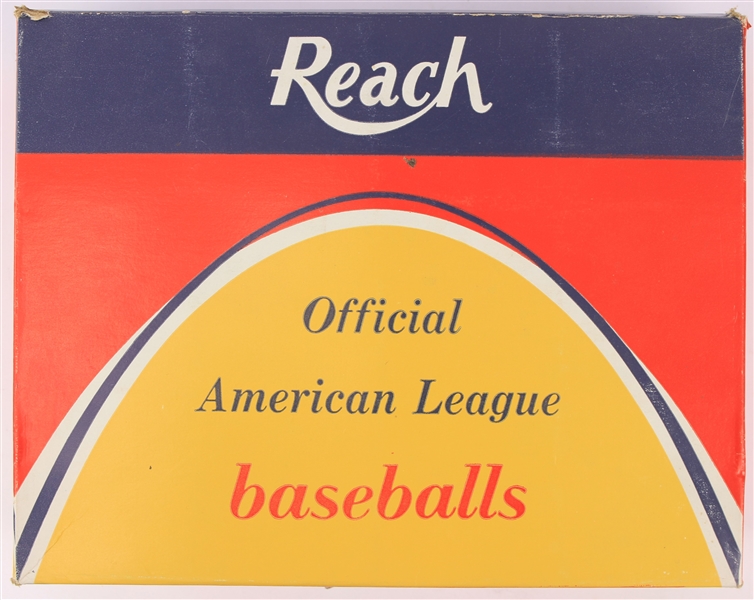 1973 Reach Official American League Joe Cronin Baseballs - Lot of 10 w/ Original Box