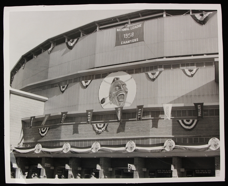 1958 Milwaukee Braves Milwaukee County Stadium 8" x 10" World Series Game 7 Original Photo