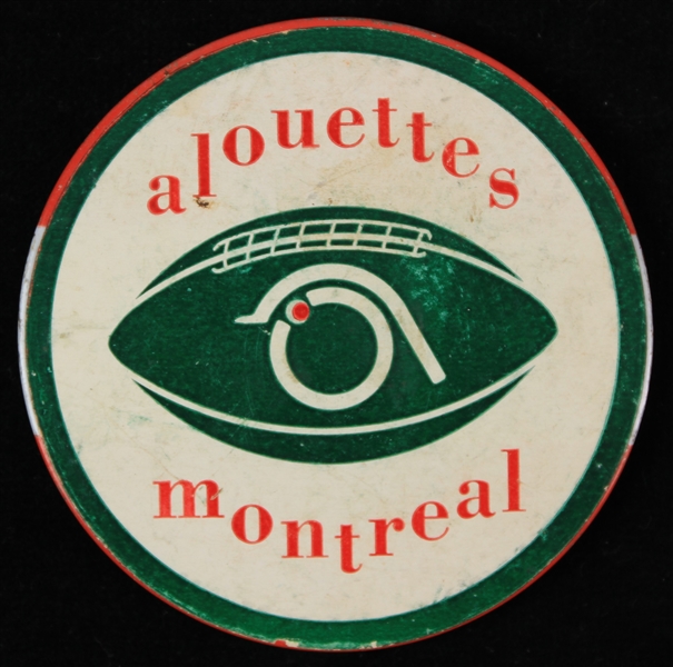 1970s Montreal Alouettes CFL 3.25" Pinback Button
