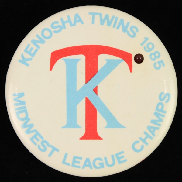 1985 Kenosha Twins Midwest League Champs 2.25" Pinback Button