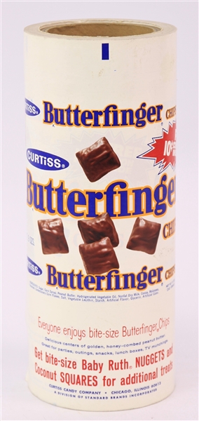 1960s Curtiss Butterfinger Chips 4.25" x 10.5" Label Roll