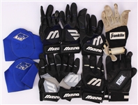 1990s-2000s Milwaukee Brewers Game Worn Batting Glove & Pad Collection - Lot of 10 (MEARS LOA)