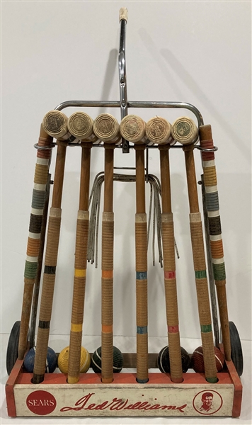 1960s Ted Williams Sears Endorsed Croquet Set 