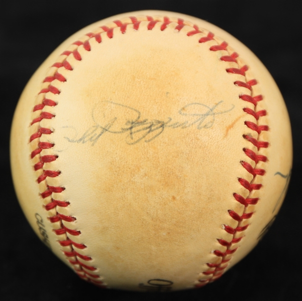 1980s Phil Rizzuto Tommy John Birdie Tebbets Multi Signed Baseball (JSA)