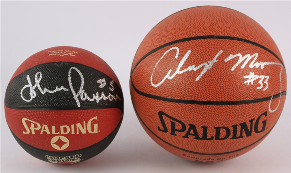 1985-1995 John Paxson Chicago Bulls Signed Mini 6" Basketball (JSA)