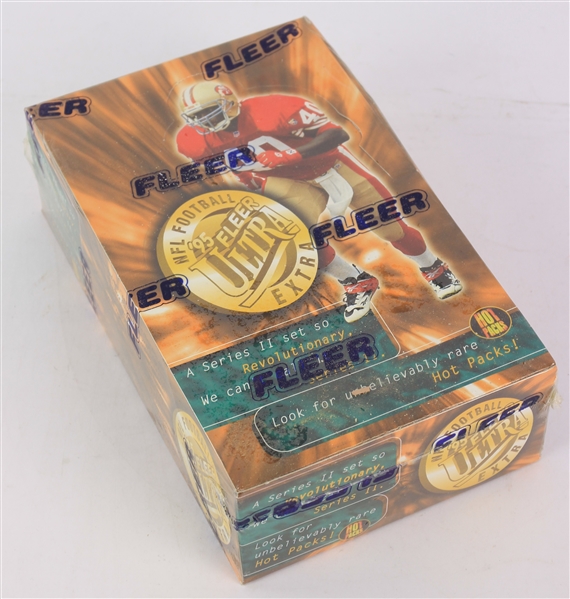 1995 Fleer Ultra Extra/Series 2 Football Trading Cards Unopened Hobby Box w/ 36 Packs