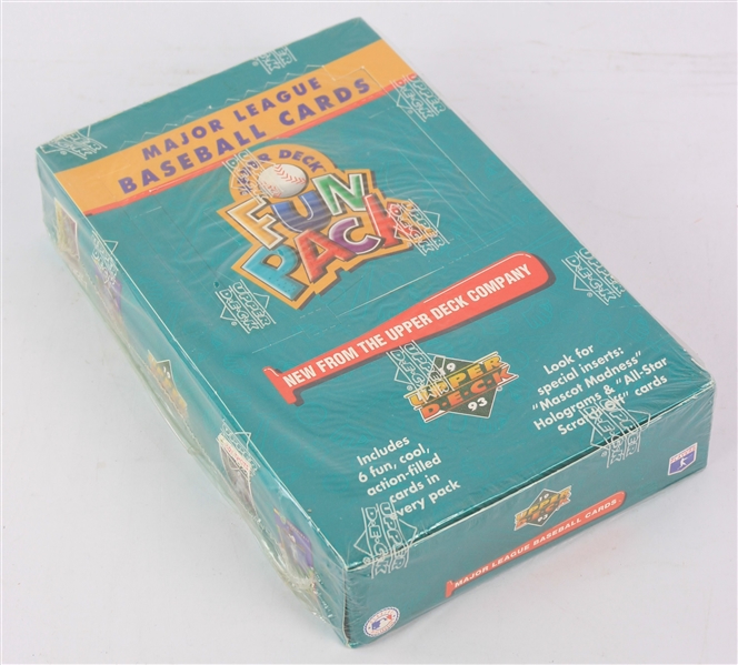 1993 Upper Deck Fun Pack Baseball Trading Cards Unopened Hobby Box w/ 36 Packs