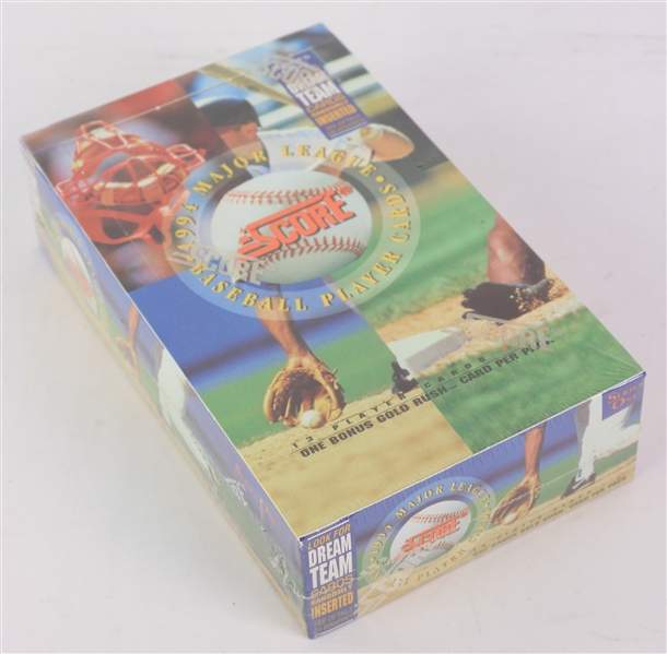 1994 Score Baseball Series 1 Baseball Trading Cards Unopened Hobby Box w/ 36 Packs