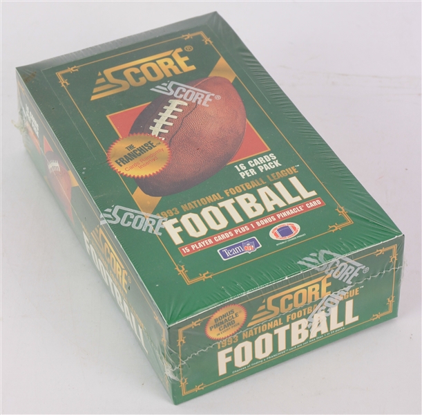 1993 Score Football Trading Cards Unopened Hobby Box w/ 36 Packs