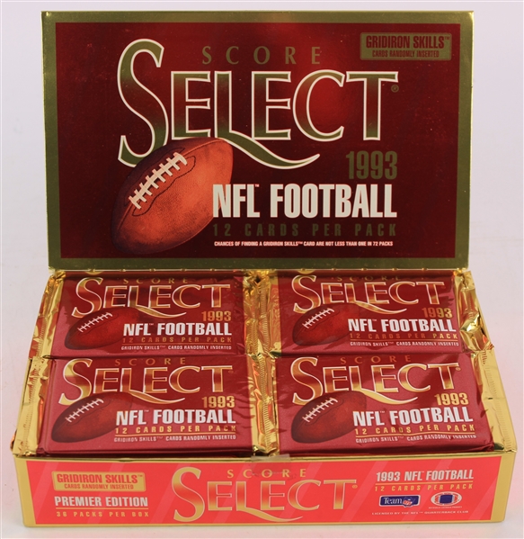 1993 Score Select Football Trading Cards Unopened Hobby Box w/ 36 Packs
