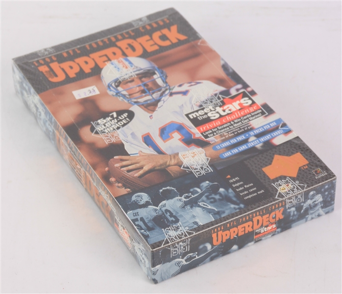 1996 Upper Deck Football Trading Cards Unopened Hobby Box w/ 20 Packs